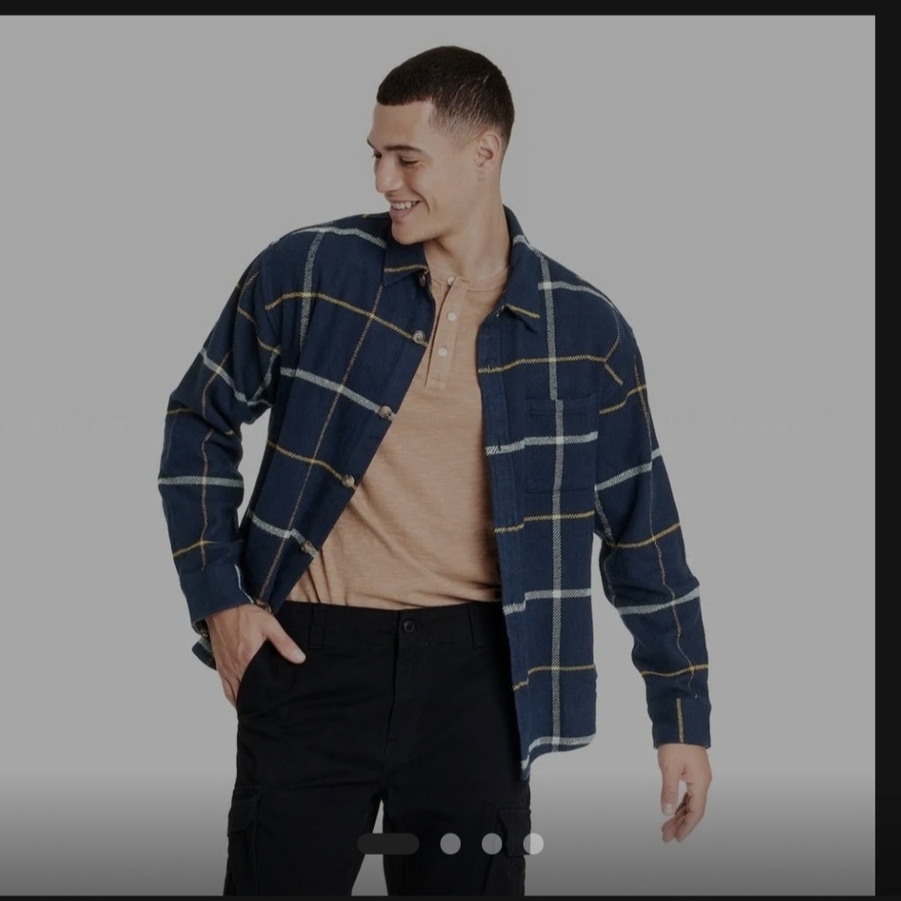 Men's Blue Plaid Jacket